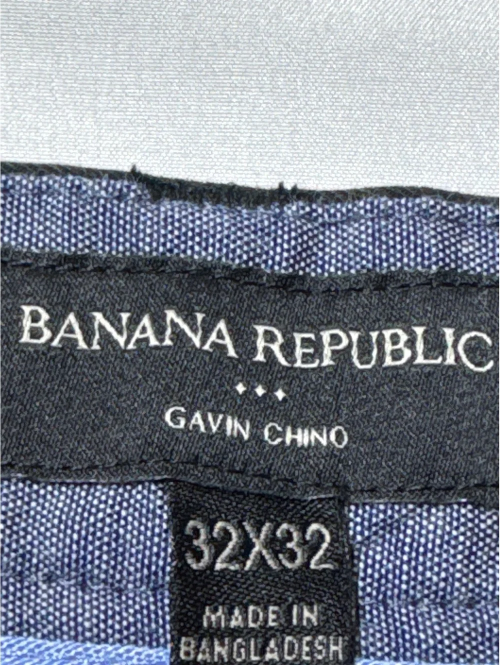 Banana Republic Gavin Chino Pants 32x32 Black Cotton Classic